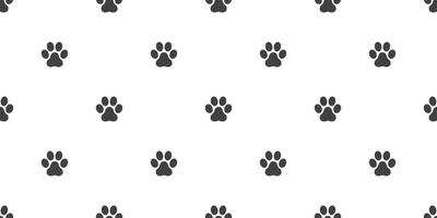 Hund Pfote nahtlos Muster Vektor Fuß drucken Pfote Katze Hündchen Kätzchen Hintergrund isoliert Hintergrund Weiß