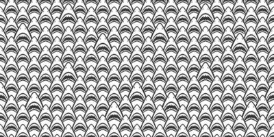 haj sömlös mönster fena delfin val vektor isolerat tapet bakgrund vit