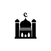 islamic lyktor illustration design, islamic silhuett dekoration mall vektor. prydnad islamic ramadan lykta symbol. platt arabicum ikon svart och vit, översikt vektor
