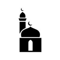 Moschee einfach Symbol, islamisch Anbetung Ort, Muslim Symbole, Vektor Illustration. eben Moschee Symbol Design Vektor, Moschee Silhouette. Hadsch, umra, Ramadhan karem, ied Mubarak