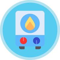 Warmwasserbereiter-Vektor-Icon-Design vektor