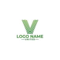 vektor minimalistisk brev v logotyp mall