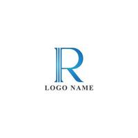 vektor lyx brev r logotyp mall