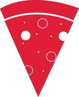 Pizza Scheibe Symbol Vektor Illustration Grafik