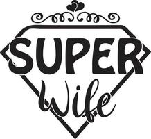 Super Familie svg Design vektor