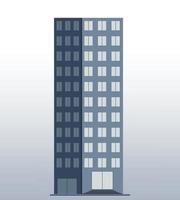 Turm hoch Stadt Gebäude Illustration, Wolkenkratzer echt Nachlass bewohnbar Gebäude Silhouette vektor