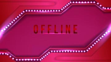 modern offline banner med abstrakt bakgrund för streaming