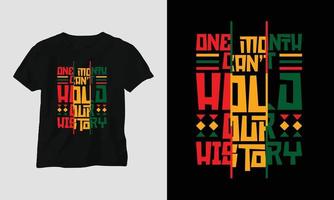 svart historia månad t-shirt och kläder design. vektor skriva ut, typografi, affisch, emblem, festival
