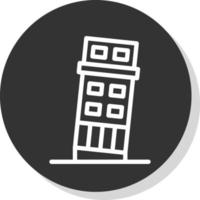 Turm-Vektor-Icon-Design vektor