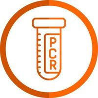 Pcr-Testvektor-Icon-Design vektor