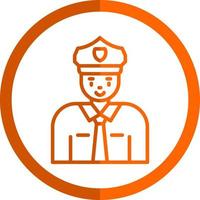 Polizist-Vektor-Icon-Design vektor