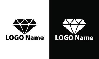 Diamant Logo, Diamant Symbol, schwarz Diomod, Diamant Logo Vektor Satz,