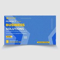 perfekt Geschäft Lösungen kreativ Idee motivierend Startseite Seite Banner Miniaturansicht Design Vektor