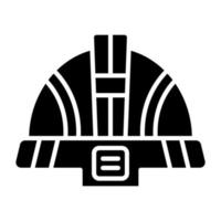 schützend Helm Symbol Stil vektor