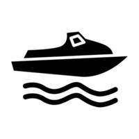 jet sprinta båt tävlings ikon stil vektor