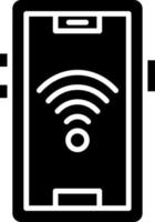 Signal W-lan 4 Bar Symbol Stil vektor