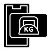 Kettlebell Symbol Stil vektor