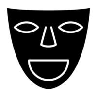 Theater Masken Symbol Stil vektor