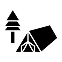 Campingplatz Symbol Stil vektor