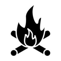 Lagerfeuer-Icon-Stil vektor