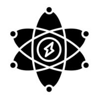 atomar Energie Symbol Stil vektor