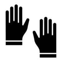 Latex Handschuhe Symbol Stil vektor