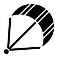 Kitesurfen Symbol Stil vektor