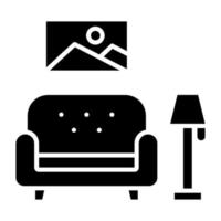 Wohnzimmer-Icon-Stil vektor