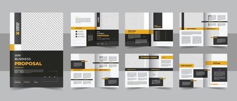 Unternehmen Profil Broschüre Vorlage oder Mehrere Seiten Geschäft Broschüre Design Vorlage Design vektor