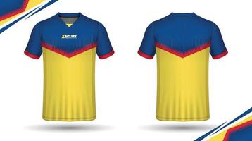 Fußball-Trikot-Design für Sublimation, Sport-T-Shirt-Design vektor