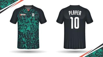 Fußball-Trikot-Design für Sublimation, Sport-T-Shirt-Design vektor