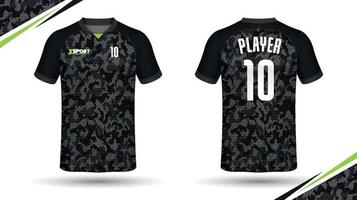 Fußball-Trikot-Design für Sublimation, Sport-T-Shirt-Design vektor