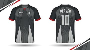 fotboll jersey design för sublimering, sport t skjorta design vektor