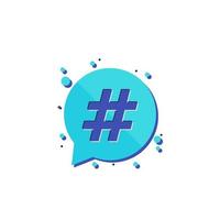 Hashtag, Trendsymbol vektor