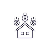 ikon för husbetalningar vektor