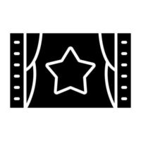 Film Premiere Symbol Stil vektor