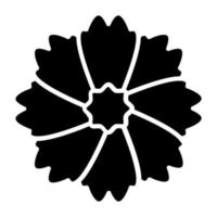 Minze Ringelblume Symbol Stil vektor