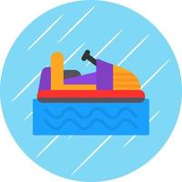 Stoßstangenboot-Vektor-Icon-Design vektor