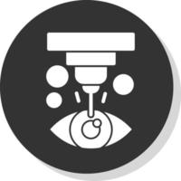 Laser-Chirurgie-Vektor-Icon-Design vektor