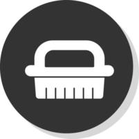 Reinigungsbürsten-Vektor-Icon-Design vektor