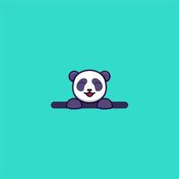 söt panda design vektor
