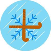 Schneeflocken-Vektor-Icon-Design vektor