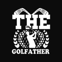 golf t-shirt design vektor