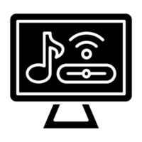 Webcast Symbol Stil vektor