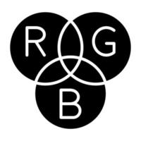 rgb Beleuchtung Symbol Stil vektor