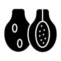 Papaya Symbol Stil vektor