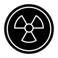Strahlung Symbol Stil vektor