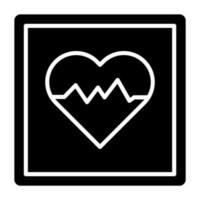 defibrillator ikon stil vektor
