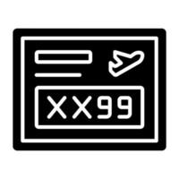 Codeshare Flug Symbol Stil vektor