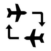 verbinden Flug Symbol Stil vektor